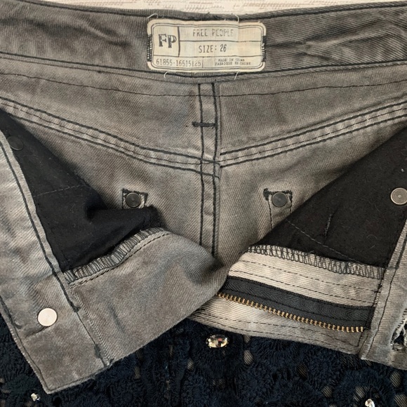 Free People Crochet & Rhinestone Embellish Shorts - Picture 4 of 8